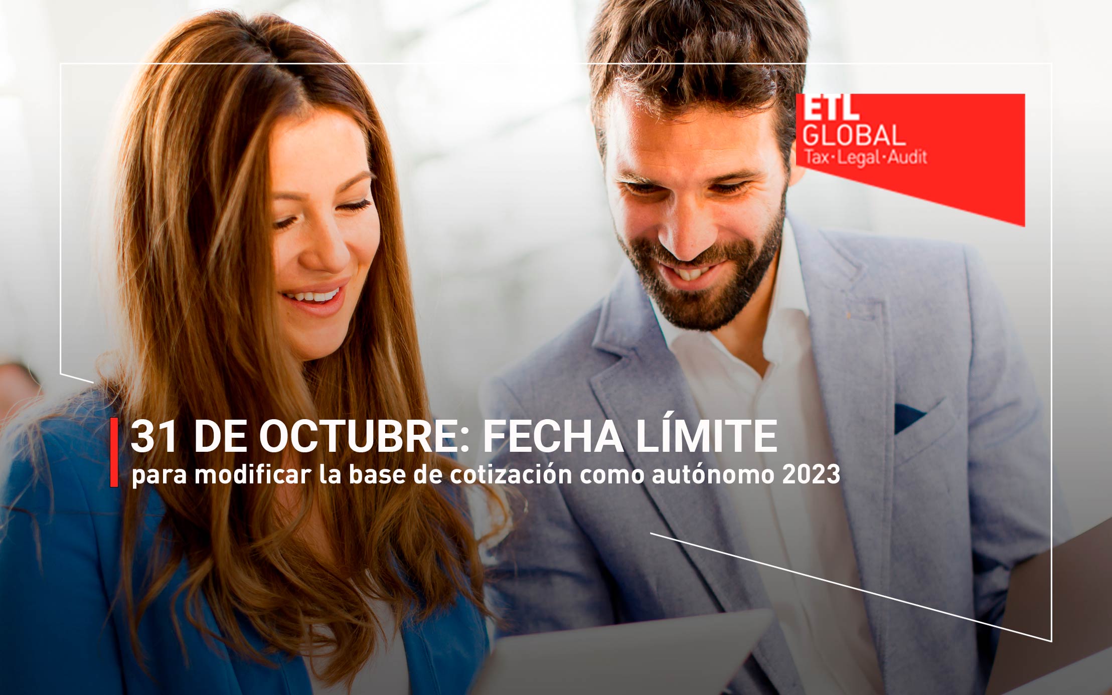 31 de octubre, fecha límite, para modificar la base de cotización como autónomo 2023